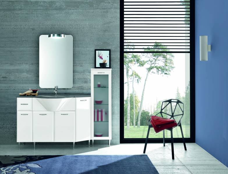 Arredo bagno mobile in legno Artesi modello Ambra