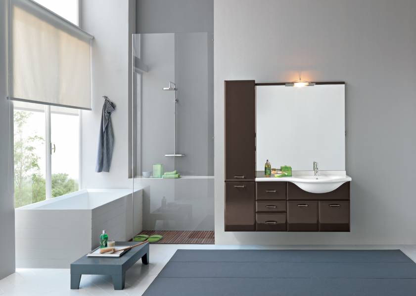 Arredo bagno mobile in legno Artesi modello Ambra